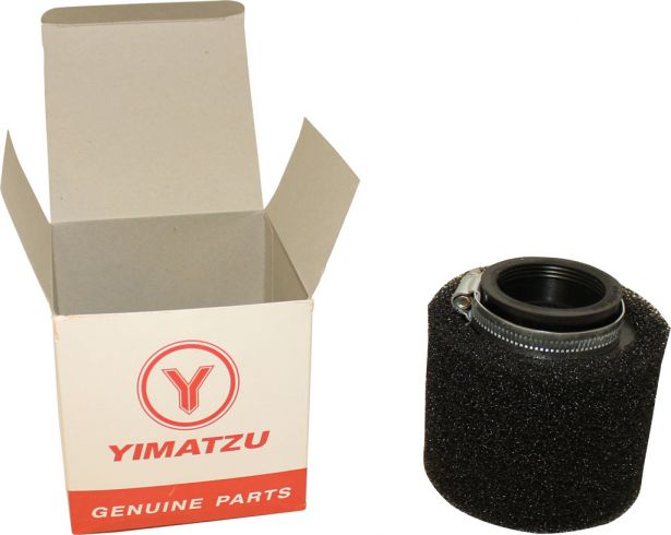 Air Filter - 44mm, Sponge, Straight, Yimatzu Brand, Black - 60A2442BK - PBC69F1