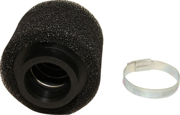 Air Filter - 44mm, Sponge, Straight, Yimatzu Brand, Black - 60A2442BK - PBC69F1