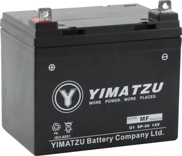 Battery - U1, SP-35, Yimatzu, 21Ah, Maintenance Free - BATMF1235U1 - PBC115EF1