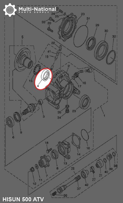 Bearing - 556720, 67x55x20, ATV, Hisun, 500-800cc, 1pc - BRG556720 - PBC224F1