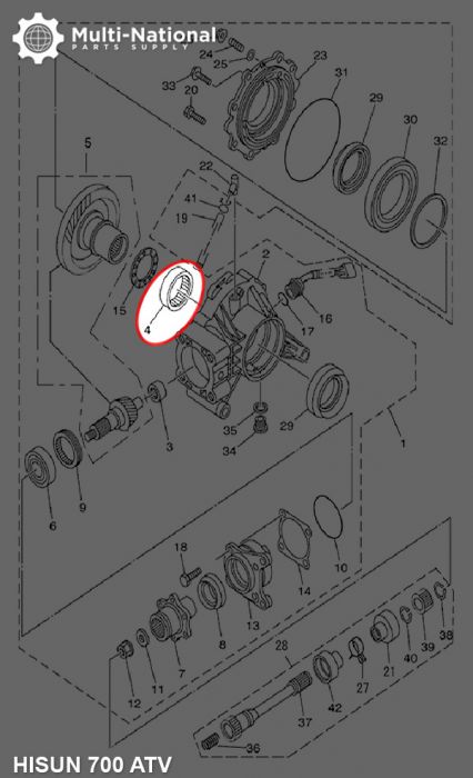 Bearing - 556720, 67x55x20, ATV, Hisun, 500-800cc, 1pc - BRG556720 - PBC224F1