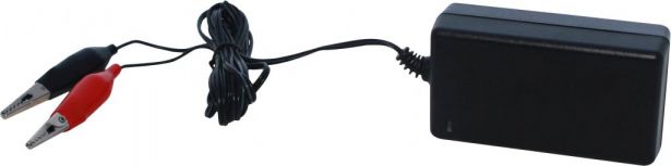 Charger - 12V, 0.5A, Alligator Clips, Trickle Charger - CHG1205AS - PBC1887F1