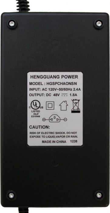 Charger - 48V, 1.8A, C13 Plug - CHG4818CS - PBC1932F1