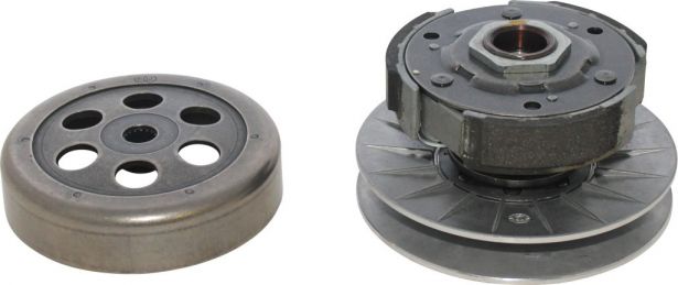 Clutch - Drive Pulley with Clutch Bell, Yamaha, Majesty 250, 16 Spline - 30A3716 - PBC1287F1