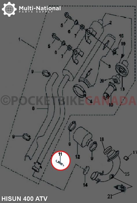 Exhaust_Pipe_Spring_ _Hisun_400 800cc_4pcs_1