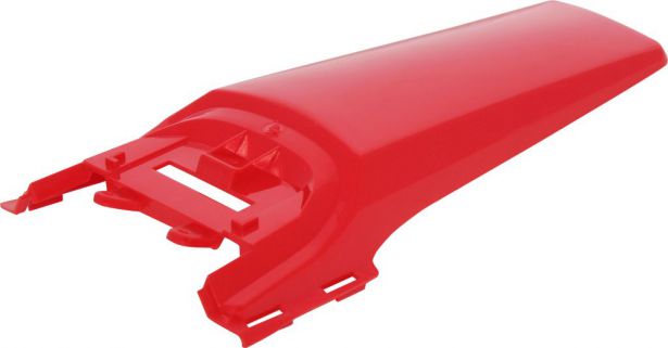 Fender - Rear, Plastic, 50cc to150cc, Dirt Bike, Red (1 pc) - 70D7112RD - PBC550F1