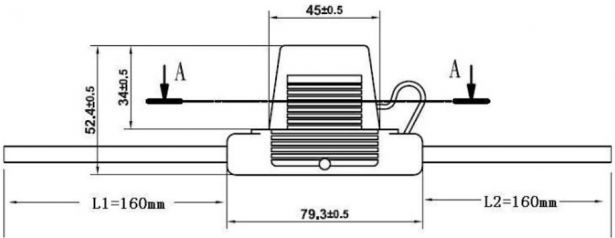 Fuse Holder - In Line, Maxi, 100A - 60A9950 - PBC2115F1
