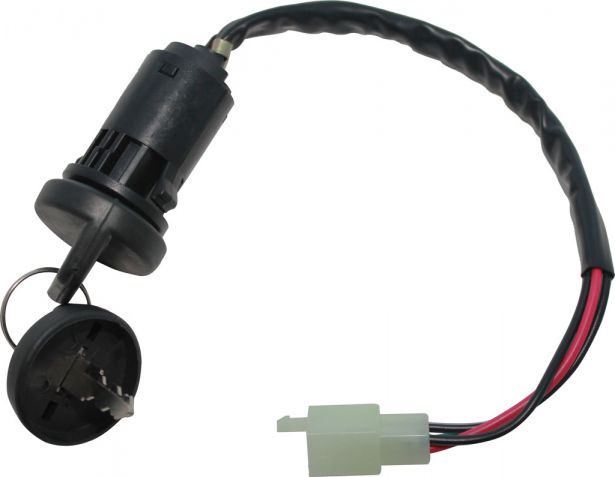 Ignition Key Switch - 4 Pin Male, 4 wire, Plastic - 10A4265 - PBC2193F1