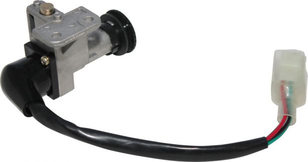 Ignition Key Switch - 4 pin Male, Metal, Steering Lock - 10A4274 - PBC2015F1