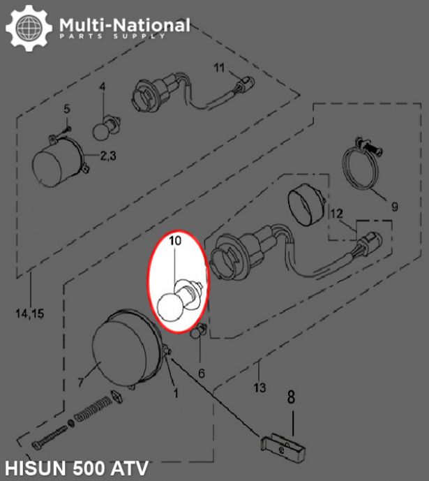 Light Bulb - 12V 25W, Dual Contact - BLB5240 - PBC3061F1