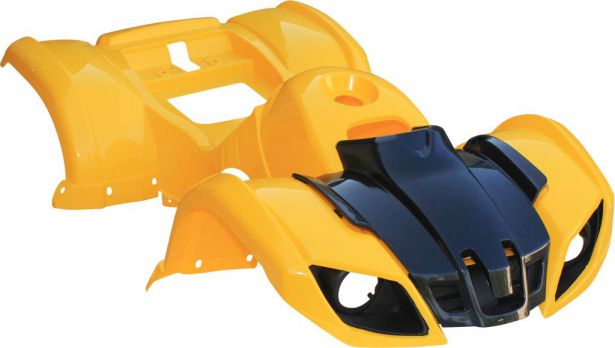 Plastic Set - 50cc to 125cc, ATV, Yellow, Utility Style - 70A7120YW - PBC658F1