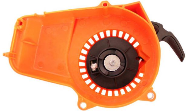 Pull Start - 3 Bolt, Plastic, Yimatzu Brand, Orange - 30P3750OG - PBC1417F1