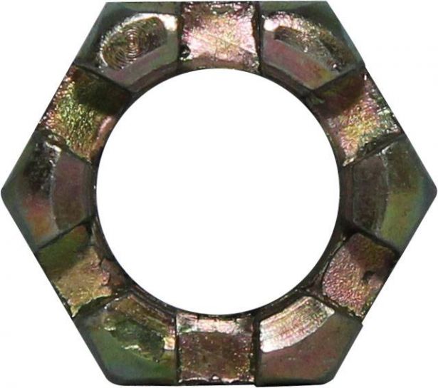 Slotted Nut - Castle Nut, M12-1.5, XY1100, Chironex 1000cc, 1100cc (1pc) - HWN4412 - PBC2895F1