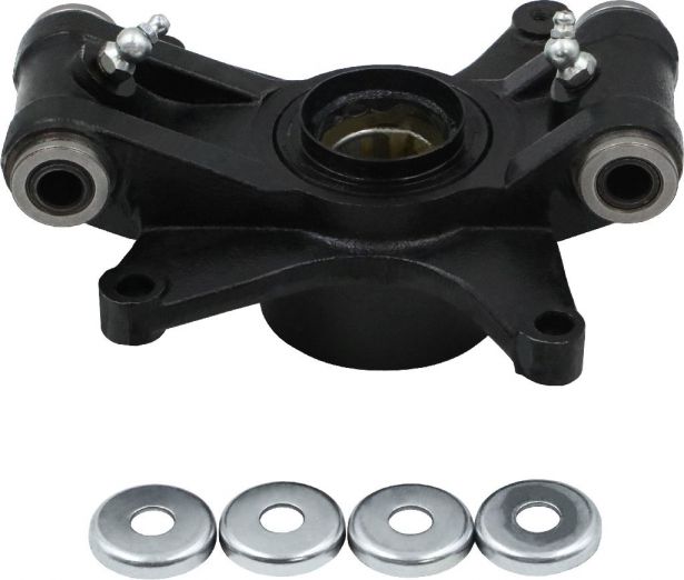 Steering Knuckle - Rear Left Assembly, 700cc, UTV, Hisun - 70A4256 - PBC542F1