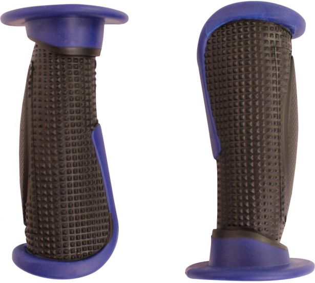 Throttle Grips - Tapered, Blue - 70D1845BU - PBC2714F1