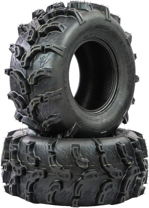 Tire - Hakuba Ibex Offroad, 27x11-12, 6 Ply, Zilla Style, Super Mud Lugs, ATV / UTV - 40A271112H-3 - PBC3952EF1
