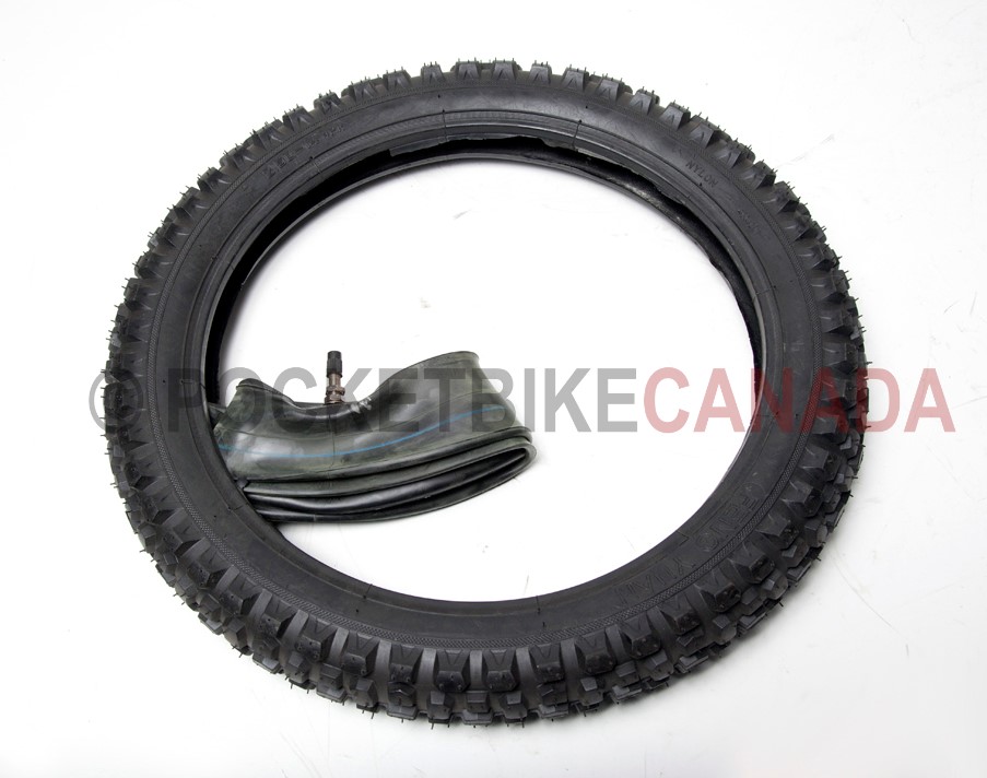 2.50-14 4 PR FengYuan & 2.50-14 Locking Stem Inner Tube for DirtBike - G2060020