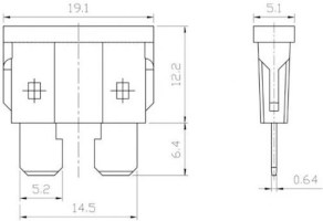 ATO Fuse - 10A, Red (10pcs) - 60A9210 - PBC2178F1