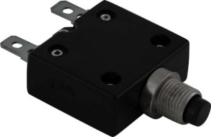 Circuit Breaker - Push Button, 40A, HT-01C, 125/250VAC, 32/50VDC - 60A9740 - PBC1998F1