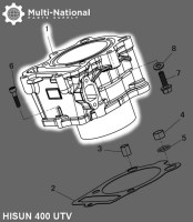 Cylinder Block - ATV/UTV, Hisun, 400cc - 20A8240 - PBC1720F1
