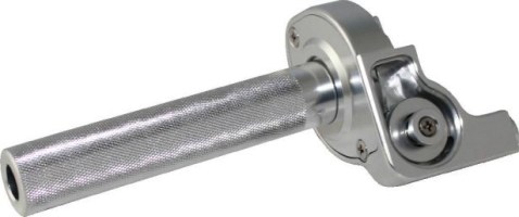 Throttle Lever - Twist Grip, CNC, 90cc to 250cc, Dirt Bike, Yimatzu Brand, Chrome - 70A3250CR - PBC2783F1