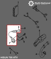 Ignition Coil - ATV, Hisun, 500-700cc - 10A2051 - PBC2125F1