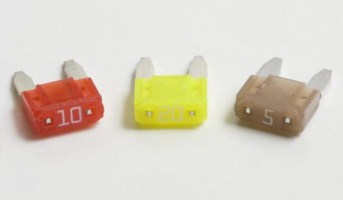 Mini Fuse - 10A, Red, Silver-Plated Terminals (10pcs) - 60A9318 - PBC2147F1