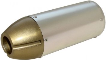 Muffler_ _Performance_CNC_With_Mounting_Bracket_Chrome_and_Gold_6