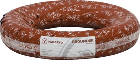 Tire - Yimatzu Grounder, 4.00-10 (10x4.0), 6 Ply, Scooter, Tubeless - 40S1040Y-1 - PBC4016EF1