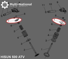 Valve Cotter Seat - ATV/UTV, Hisun, 400-500cc - 20A2341 - PBC2961F1