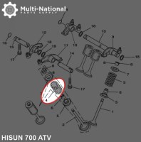Valve Spring - Exhaust, ATV, Hisun, 700cc - 20A2172 - PBC1775F1